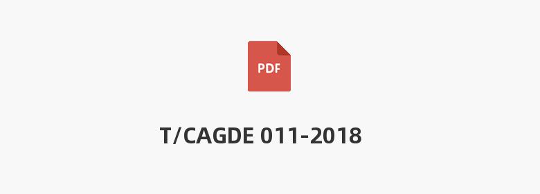 T/CAGDE 011-2018